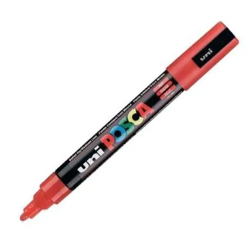 Uni POSCA 1.8-2.5 Su Bazlı PosterMarkörü Kırmızı N