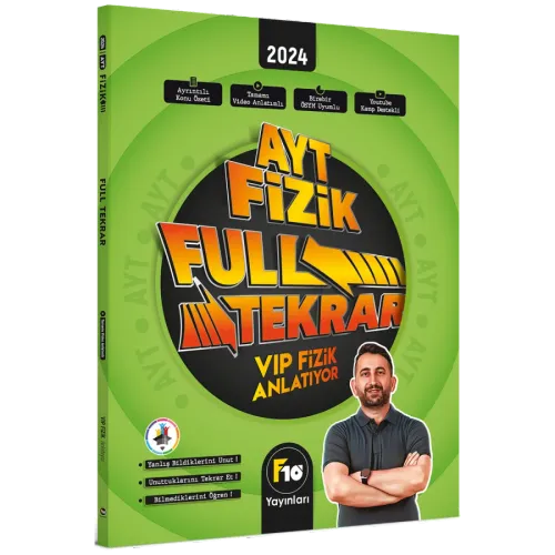 VİP Fizik AYT Fizik Full Tekrar Video Ders Kitabı F10 Yayınları