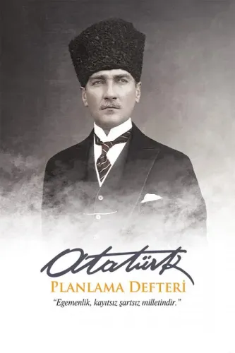 Kalpaklı 13,5x19,5cm Atatürk Planlama Defteri 128 Sayfa