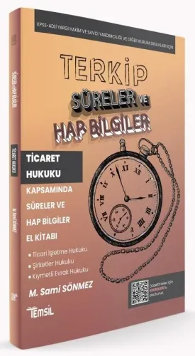 TERKİP Ticaret Hukuku Süreler ve Hap Bilgiler El Kitabı