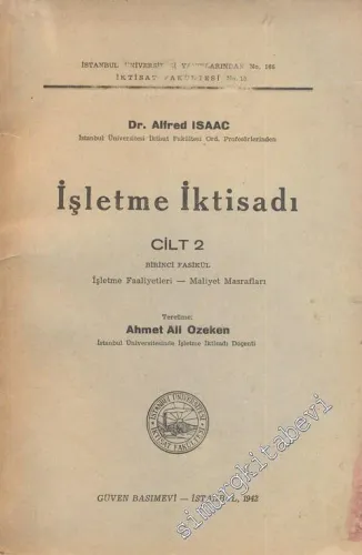 İşletme İktisadı 2 -