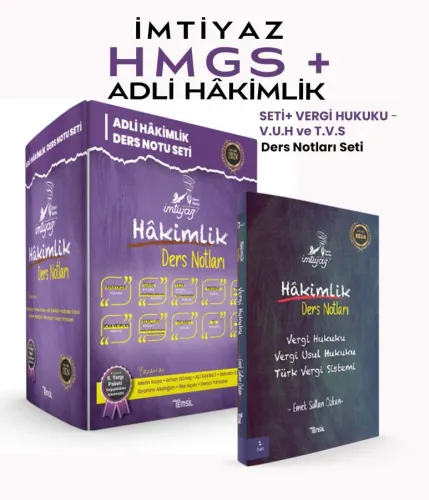 İMTİYAZ HMGS+Adli Hâkimlik Ders Notları Özel Set