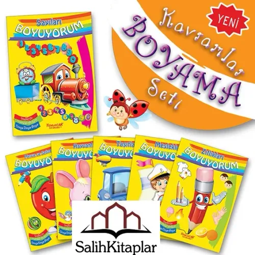 Kavramlar Boyama Seti | 6 Kitap