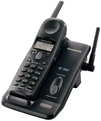 Panasonic KX-TC1484B 900 MHz Analog Kablosuz Telefon, Arayan Kimliği ile (Siyah)