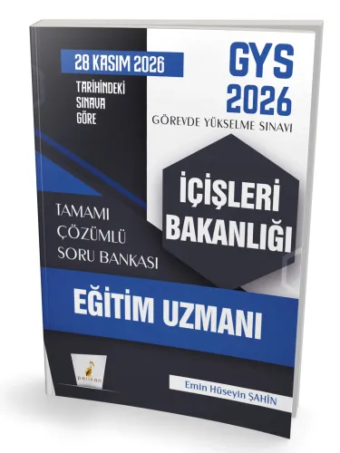 GYS 2026 İçişleri Bakanlığı Eğitim Uzmanı - Tamamı Çözümlü Soru Bankası
