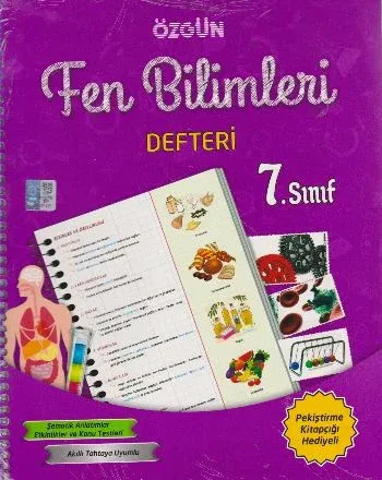 Özgün 7. Sınıf Fen Bilimleri Defteri