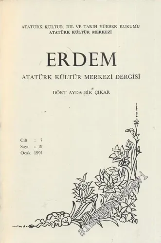Erdem Dergisi - Sayı 19, Cilt 7, Ocak 1991