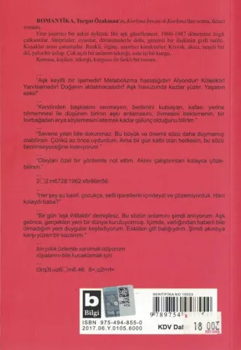 Romantika Turgut Özakman Bilgi Yayınevi %68 indirimli