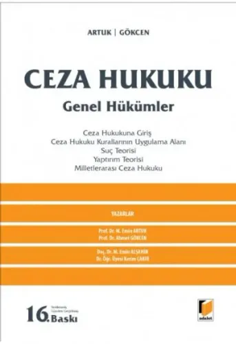 Ceza Hukuku Genel Hükümler