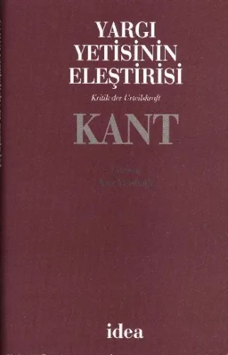 Yargı Yetisinin Eleştirisi Kant (Ciltli)