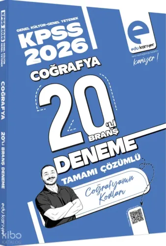 Edu Kariyer Coğrafyanın Kodları KPSS Coğrafya 20'li Branş Deneme Tamamı Çözümlü 2026