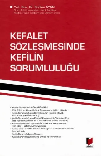 Kefalet Sözleşmesinde Kefilin Sorumluluğu
