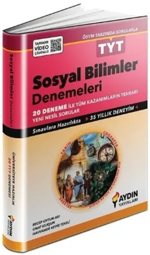 AYDIN TYT SOSYAL BİLİMLER 20 DENEME 2027