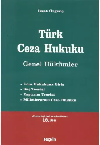 Türk Ceza Hukuku Genel Hükümler