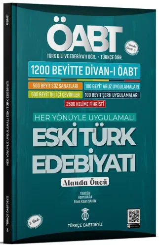 Türkçe ÖABTDEYİZ ÖABT Türkçe-Türk Dili Edebiyatı Divanı ÖABT Eski Türk Edebiyatı