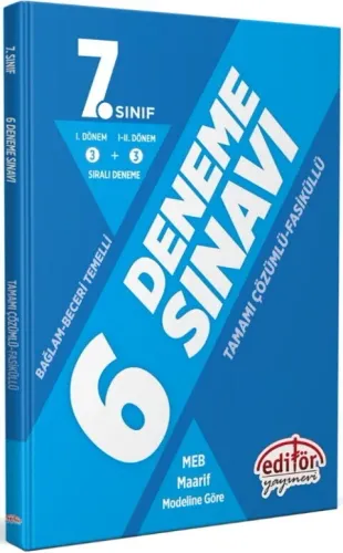 Editör Yayınları 7. Sınıf Bağlam Ve Beceri Temelli Tamamı Çözümlü 6 De