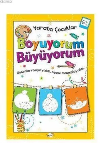 Yaratıcı Çocuklar Boyuyorum Büyüyorum 6 Yaş Boyama Kitabı Kukla 9786052211021