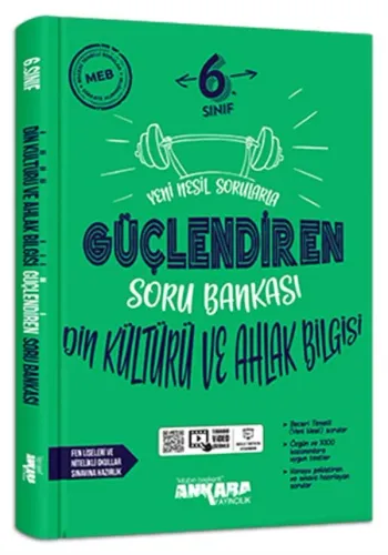 Ankara Yayıncılık 6. Sınıf Din Kültürü Güçlendiren Soru Bankası