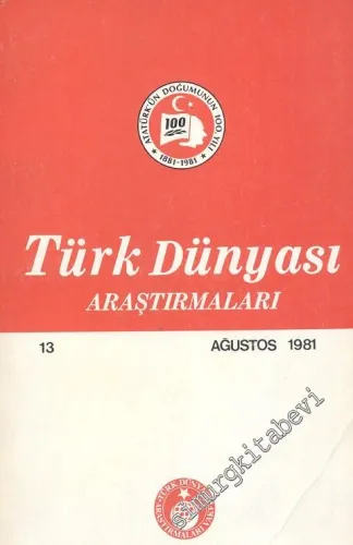 Türk Dünyası Araştırmaları Dergisi  - Sayı: 5  Cilt: 1  Yıl: 1  Nisan  1980