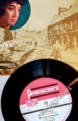 45 RPM SINGLE PLAK VINYL: Belina - Chants Du Ghetto -