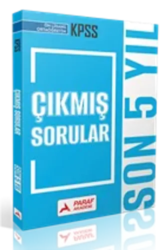 PARAF AKADEMİ KPSS-AGS ÖNLİSANS SON 5 YIL ÇIKMIŞ S