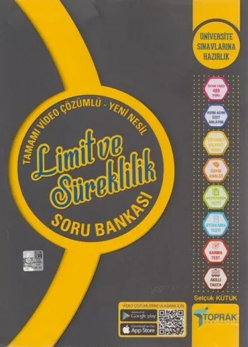 Toprak Yayıncılık Limit ve Süreklilik Soru Bankası