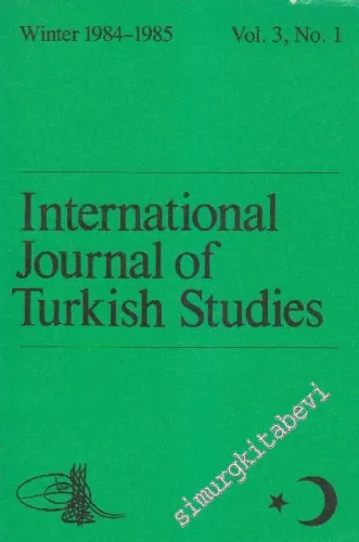 International Journal Of Turkish Studies - Sayı: 3 No: 1      Winter