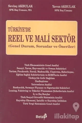 Türkiye'de Reel ve Mali Sektör Genel Durum, Sorunlar ve Öneriler