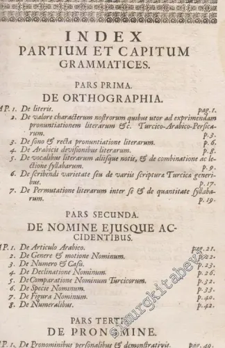 Linguarum Orientalium Turcicae Arabicae Persicae Institutiones Seu Gra