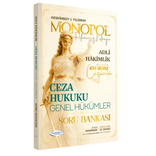 Adli Hakimlik Ceza Hukuku Genel Hükümler Soru Bankası