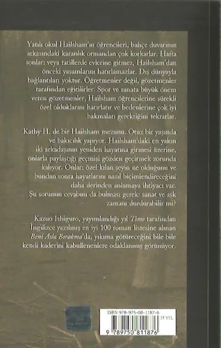 Beni Asla Bırakma Kazuo Ishiguro Yapı Kredi Yayınları %50 indirimli