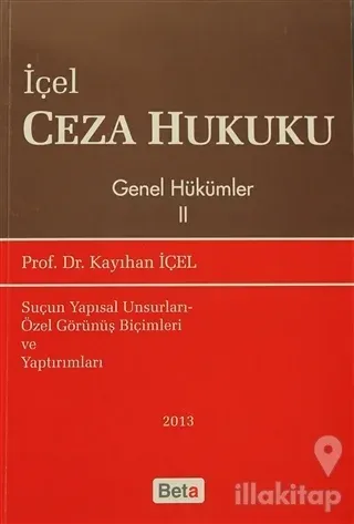 İçel Ceza Hukuku Genel Hükümler 2. Kitap