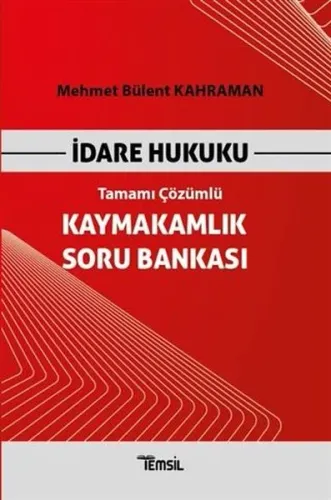 Temsil Yayınları İdare Hukuku Kaymakamlık Soru Bankası Tamamı Çözümlü