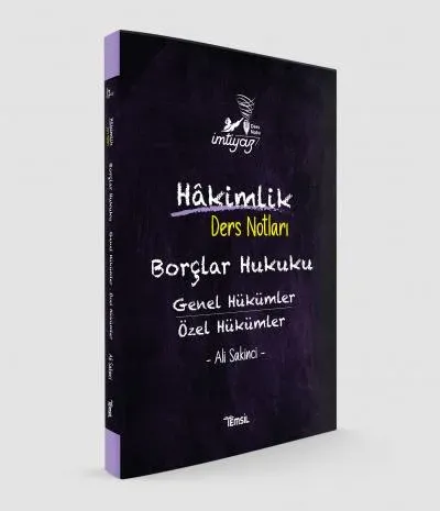 İmtiyaz Hakimlik Ders Notları- Borçlar Hukuku Genel Hükümler/ Özel Hükümler