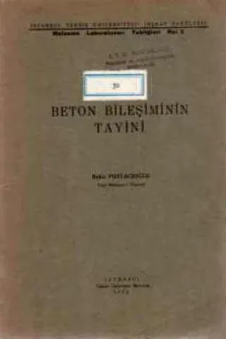 Beton Bileşiminin Tayini