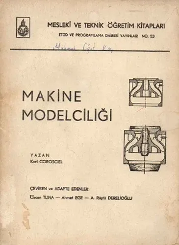 Makine Modelciliği Mesleki ve Teknik Öğretim Kitapları