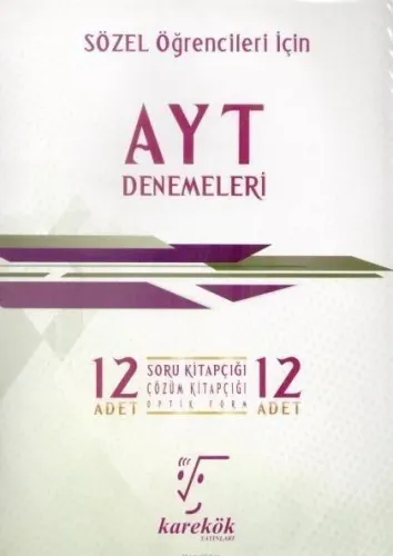 Karekök Yayınları AYT Felsefe Grubu 30lu Denemeleri