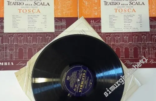 33 LP PLAK VINYL: 2xVinyl, Teatro Alla Scala With Maria Callas, Giuseppe Di Stefano, Tito Gobbi Conducted By Victor De Sabata - Puccini - Tosca -