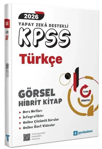 GYS Akademi 2026 KPSS Türkçe Görsel Hibrit Kitap Ders Notları