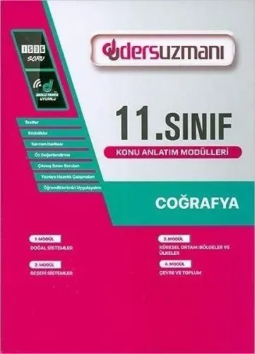 Ders Uzmanı Yayınları 11. Sınıf Coğrafya Konu Anlatım Modülleri