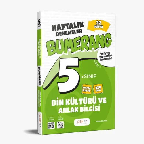 5. Sınıf Bumerang 32 Haftalık Din Kültürü ve Ahlak Bilgisi Denemeleri