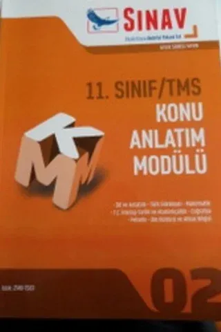11. Sınıf /TMS Konu Anlatı Modülü 02