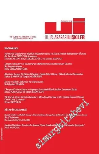 Uluslararası İlişkiler Dergisi - Sayı: 48 Cilt: 12