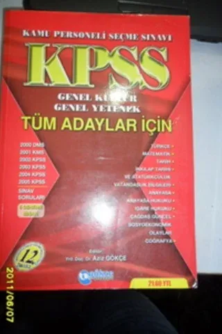 KPSS Genel Kültür Genel Yetenek