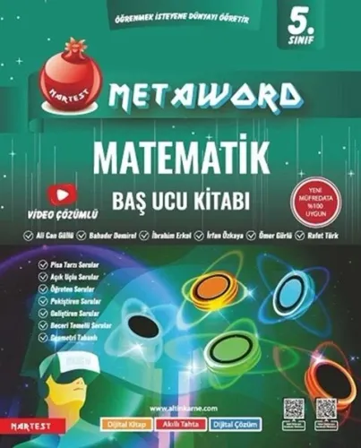 Nartest Yayınları 5. Sınıf Matematik Metaword Baş Ucu Kitabı Ali Can G