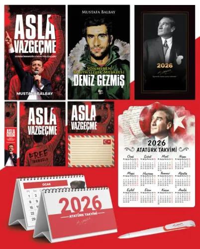 Asla Vazgeçme - Ayraç - Kartpostal - Poster - Deniz Gezmiş -  2026 Aja