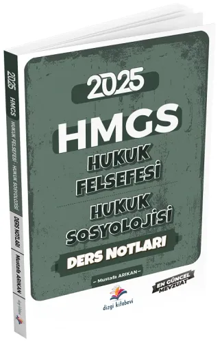 Dizgi Kitap Yayınları 2025 HMGS Hukuk Felsefesi, Hukuk Sosyolojisi Ders Notları
