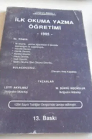 İlk Okuma Yazma Öğretimi