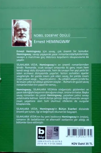 Silahlara Veda Ernest Hemingway Bilgi Yayınevi