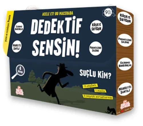 Dedektif Sensin! (Kutulu - 4 Kitap)